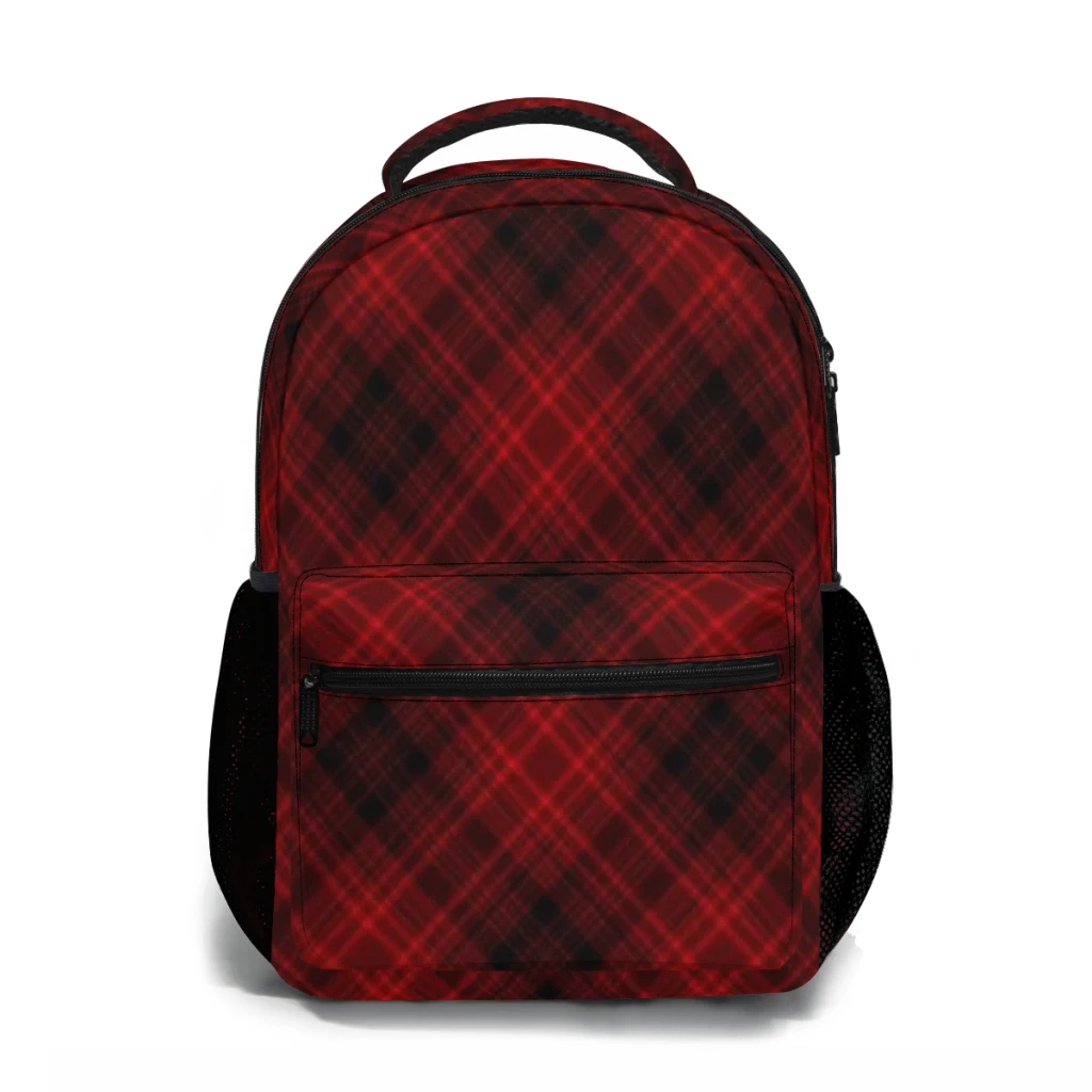 Seamless Plaid 0029 de AvanteGardeArt en DeviantArt Elegante mochila universitaria impermeable para niñas, mochila escolar para computadora portátil de 17 pulgadas.