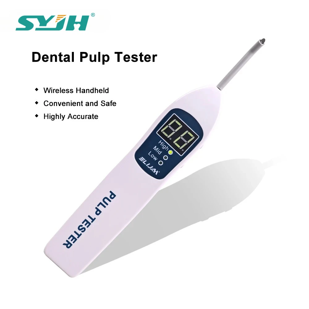 SYJH Dental Vitality Tester Endodontic Pulp Tester C-PULSE Tooth Nerve State Tester for Intraoral Root Canal Cavity Examination