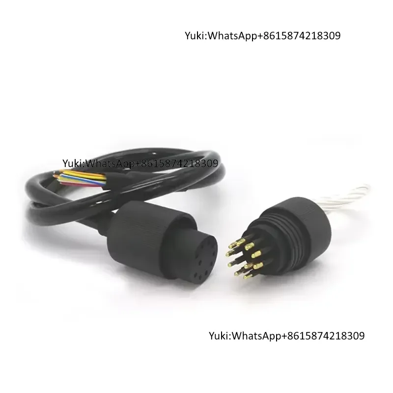 IP69K Waterproof IL10M IL10F Inline Rubber Cable BH10M BH10F Stainless Steel Socket Subconn Underwater Connector for ROV