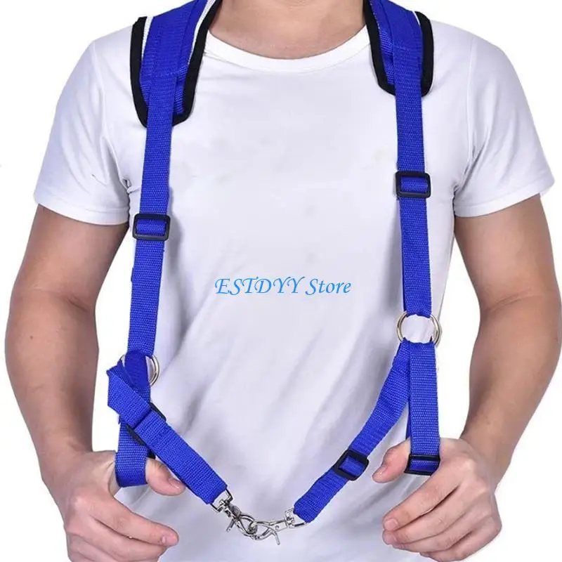 G6DE Adjustable Fishing Fighting Belt, Distribute Load, Prevent Sprain, Boat Fishing Shoulder Vest Harness