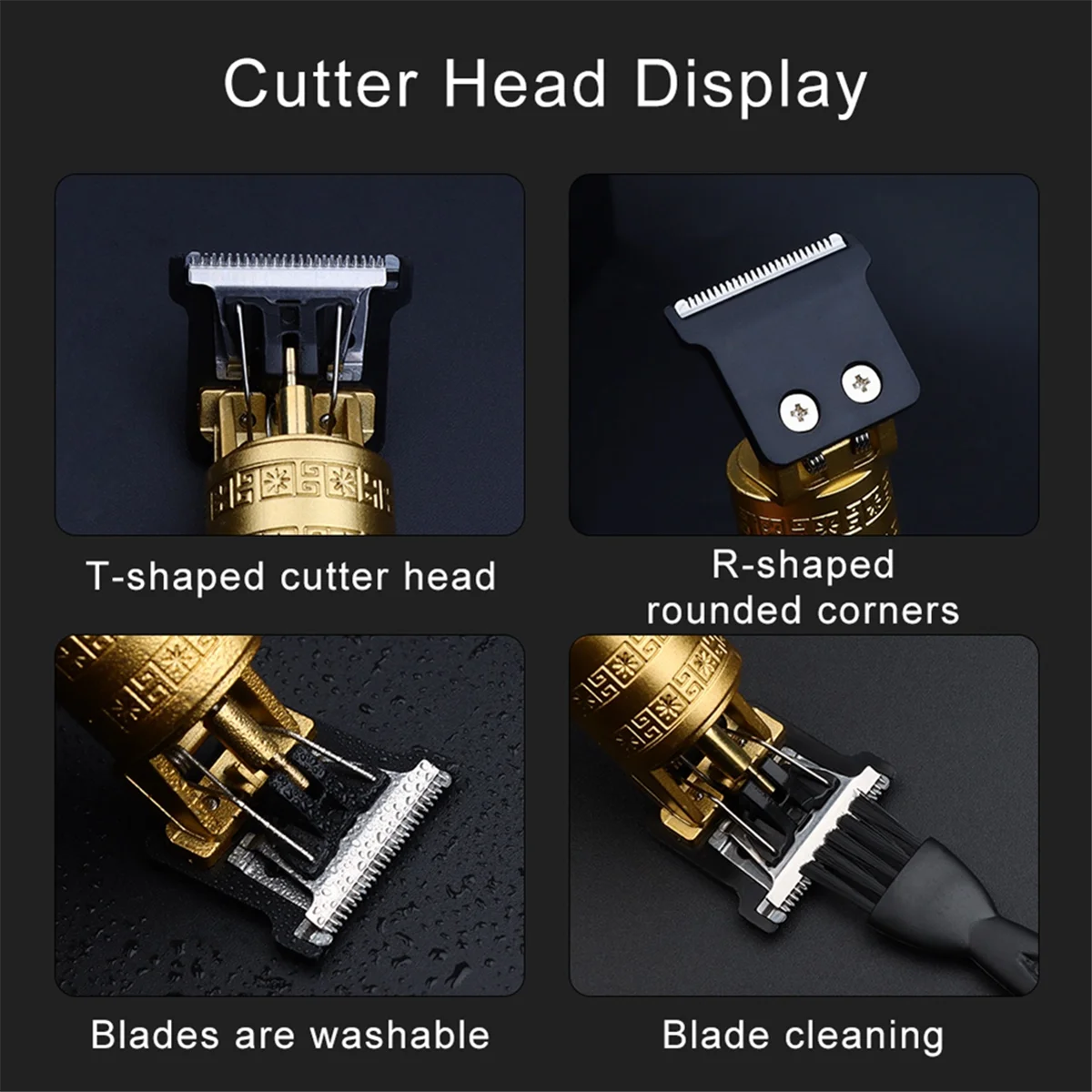 Haircut Scheermes Voor Mannen Opladen Scheerapparaat Volwassen Elektrische Vintage Clipper Scheermes Home Usb Opladen Kapper