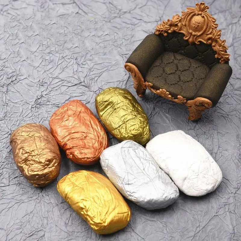 50g Ultralight Resin Clay Metallic Gold, Silver, Pearl White Premium Clay for DIY Craft, Pottery and Handmade Sculptures