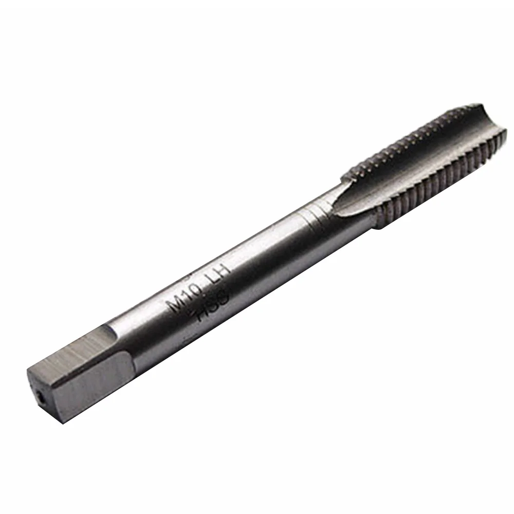 M10 HSS Metric Left Hand Tap Machine Straight Fluted Screw Thread Tap Metric Tap Drill Bits Hand Tools M10X1.0mm Tap