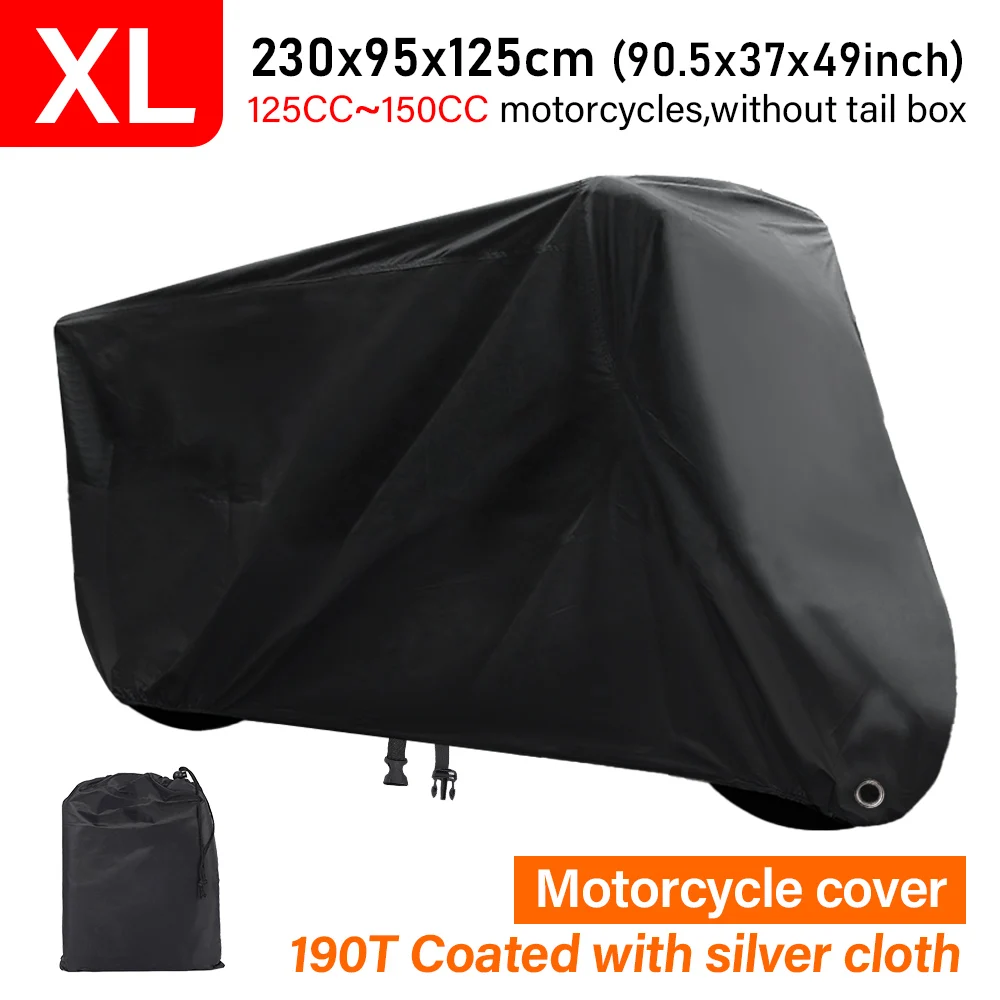 

190T Electric Bicycle Cover Xl 4Xl Sun Protection Waterproof Rainproof Dustproof Motorcycle Clothing Suitable for All Seasons