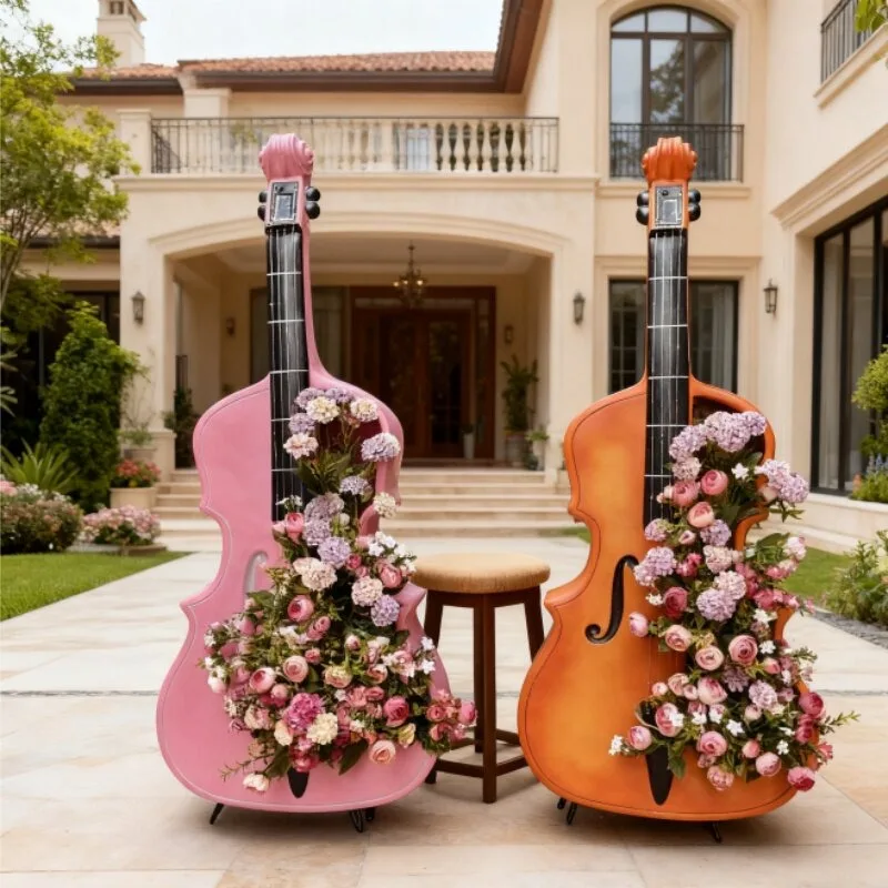 European and American style cello window garden courtyard villa sun room ornament