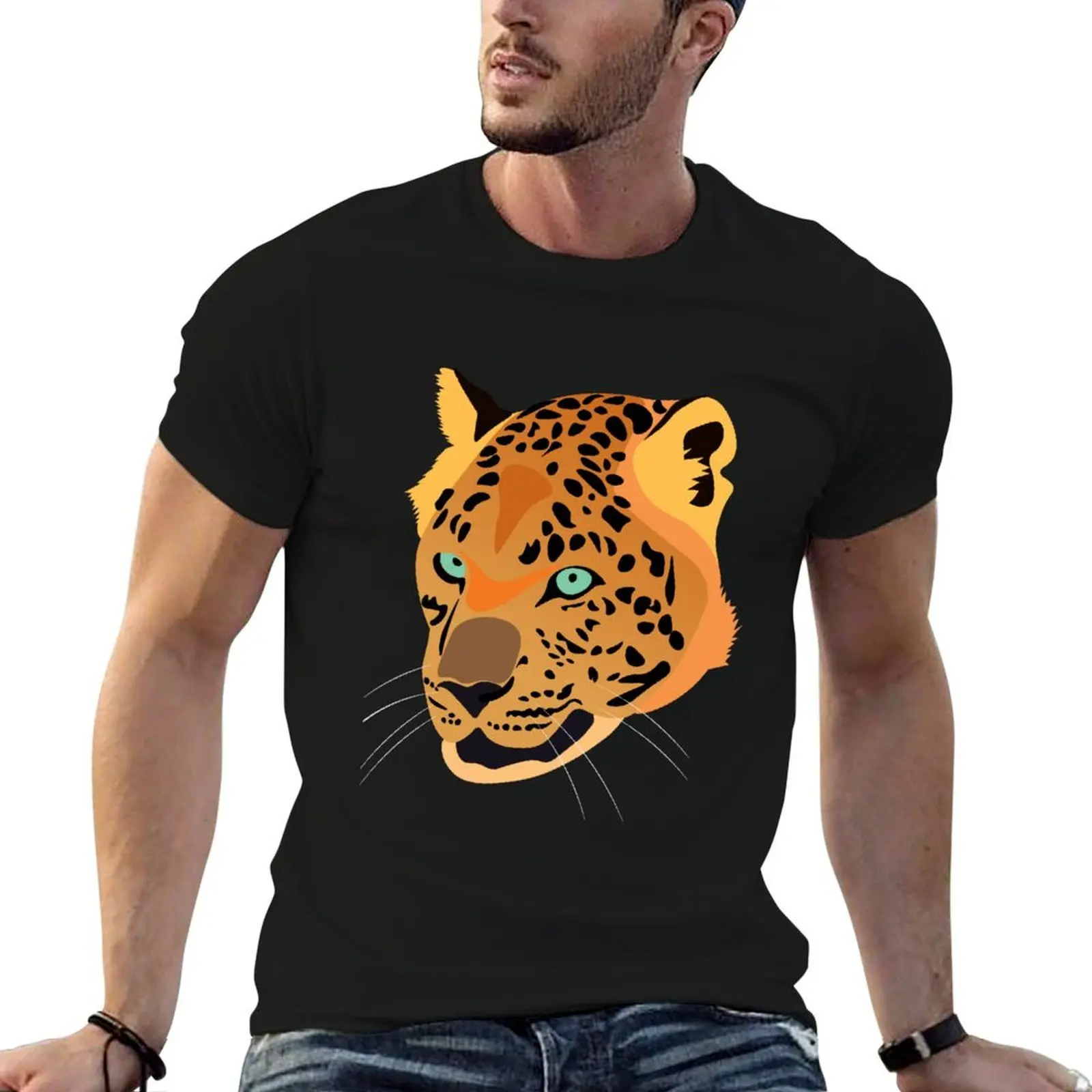 Amur Leopard - Endangered Species T-Shirt cotton man t-shirts shirts graphic tees mens t shirt graphic