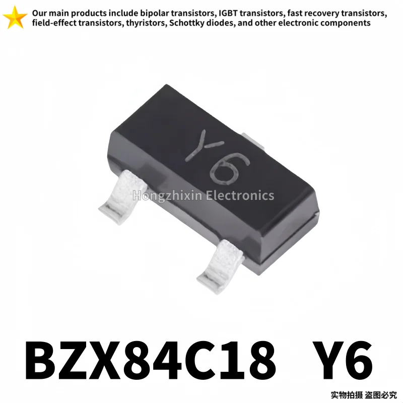 100Pcs,New,Bzx84C18… - image