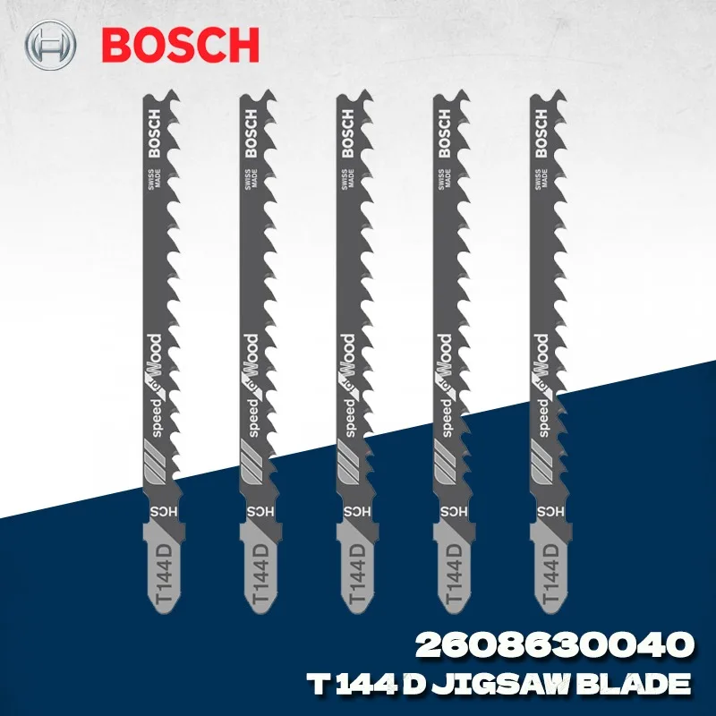 БОШ 2608630040 Полотно для лобзика T144D, 5 упаковок для дерева, профессиональное полотно для лобзика Bosch, аксессуары для электроинструментов БОШ 2608630040 Полотно для лобзика T144D, 5 упаковок для дерева, профессиональное полотно для лобзика Bosch, аксессуары для электроинструментов