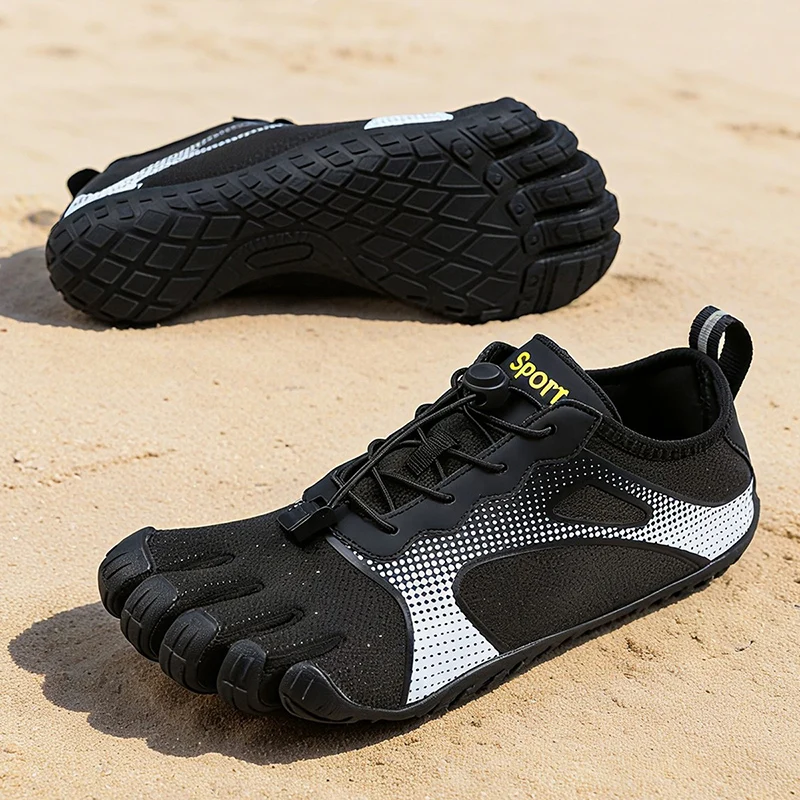 Neue Unisex Breitere Schuhe Atmungsaktives Mesh Herren Barfuß Fünf-Zehen-Schuhe Marken-Flachschuhe Weiche Zero-Drop-Sohle Breitere Zehenbox Sneaker Große Größen – Detail 7