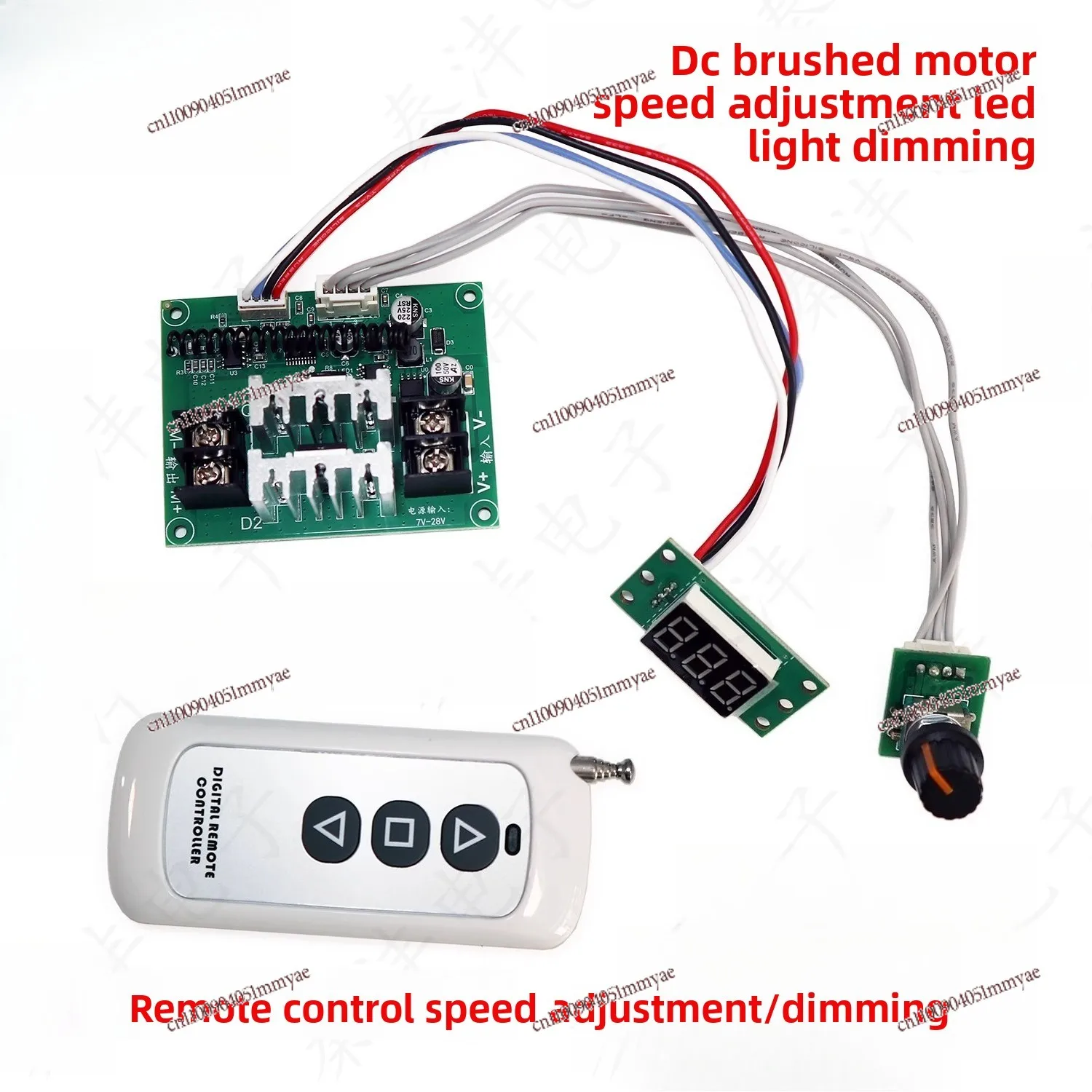 

12V-24V 433M Wireless Remote Control DC Motor Governor LED Light