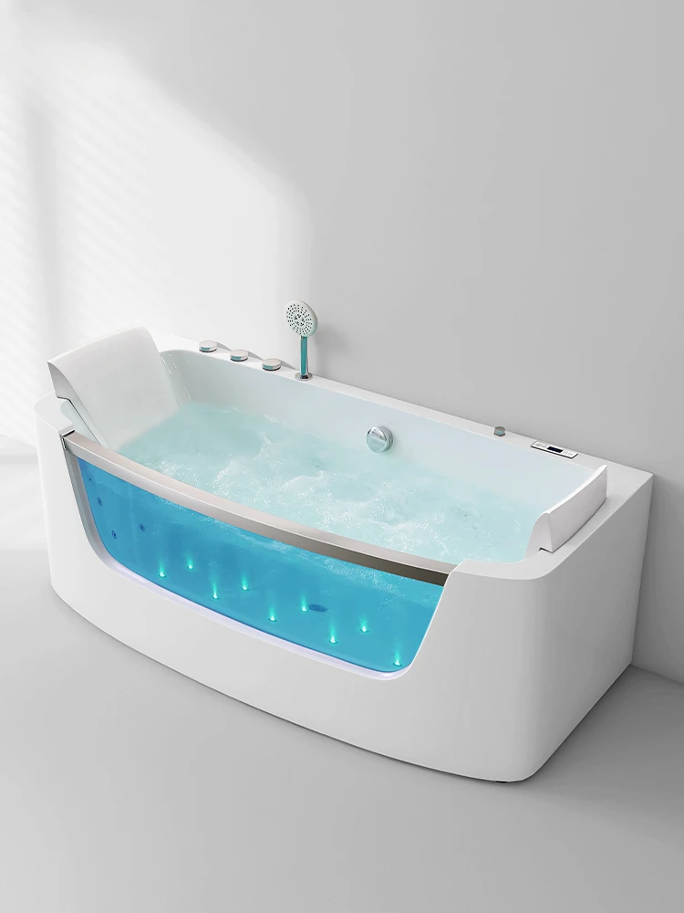 Kokang bathtub home adult surf massage three skirt bath rectangular glass bathtub 1.6-1.7 meters 818