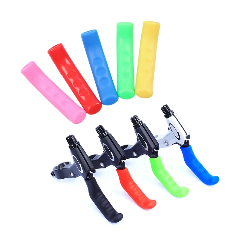 

HMA89-1Pair Bicycle Brake Handle Cover Silicone Grips Bicycle Handlebar Protect Cover Anti-slip Protective Gear Bike Accessories