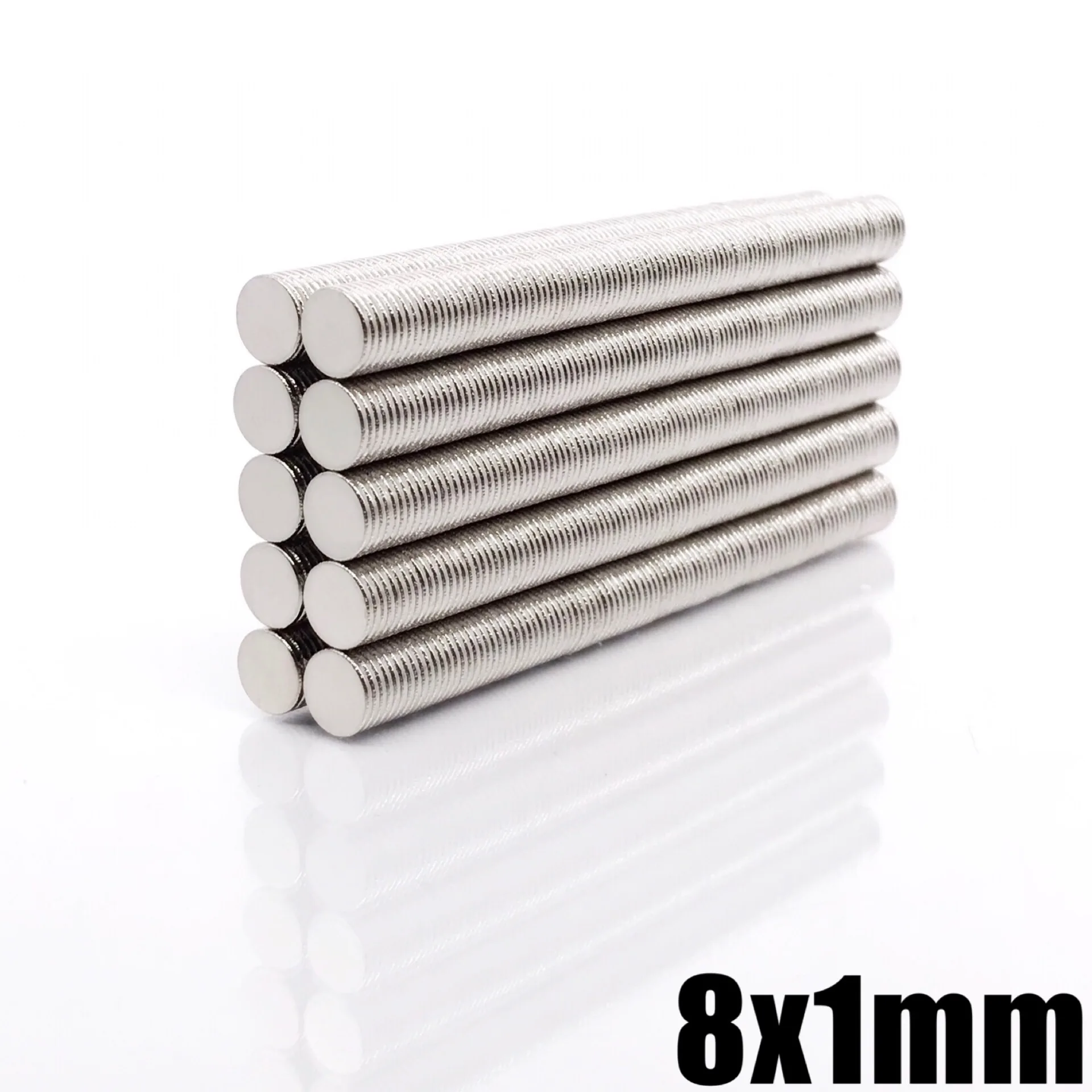 10/50/100/200/500/1000pcs 8x1 Super Powerful Strong Bulk Round NdFeB Neodymium Disc Magnets 8x1mm Dia N35 Rare Earth Magnet 8*1