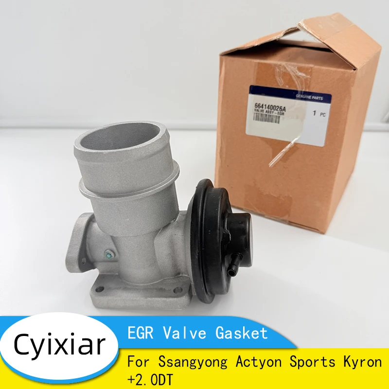 Válvula EGR Original OEM 664140026A e Junta Genuínas para Ssangyong Actyon Sports Kyron +2.0DT