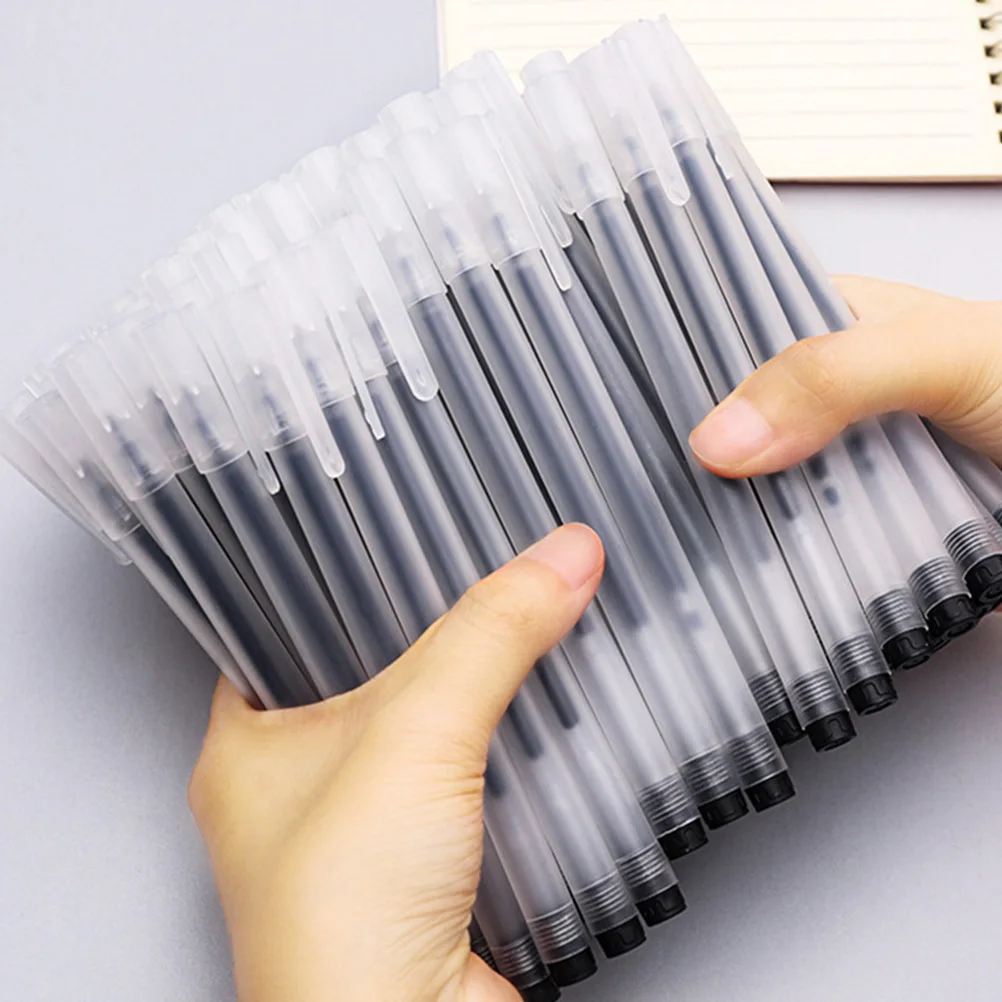 

50pcs Ballpoint Pen Smooth Writing Work Pen Multi-Function Student Portable Replaceable Gel Pens Office School Supplies