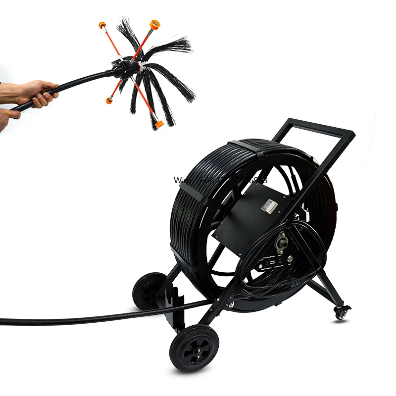 Portable Flexible Shaft Ac Duct Pipe Cleaning Machine Equipment air Duct Cleaner