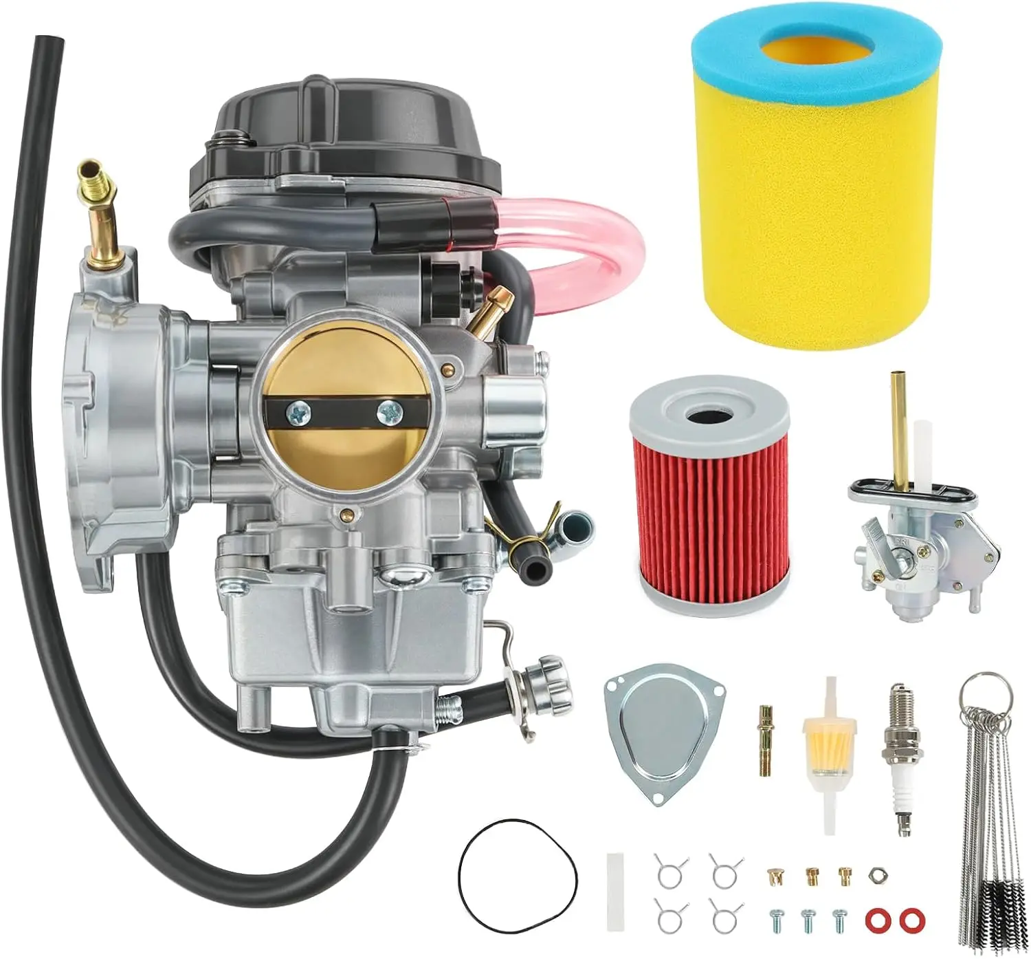 Carburetor Replacement For Suzuki Quadsport Z400 LTZ400 2X4 2003-2007, Include Oil Filter Air Filter