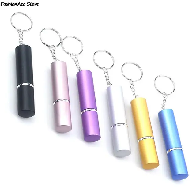 10ml metalowy breloczek w sprayu butelka na próbki perfum brelok do wnętrza samochodu prezent Mini przenośny dozownik perfum w sprayu butelka brelok