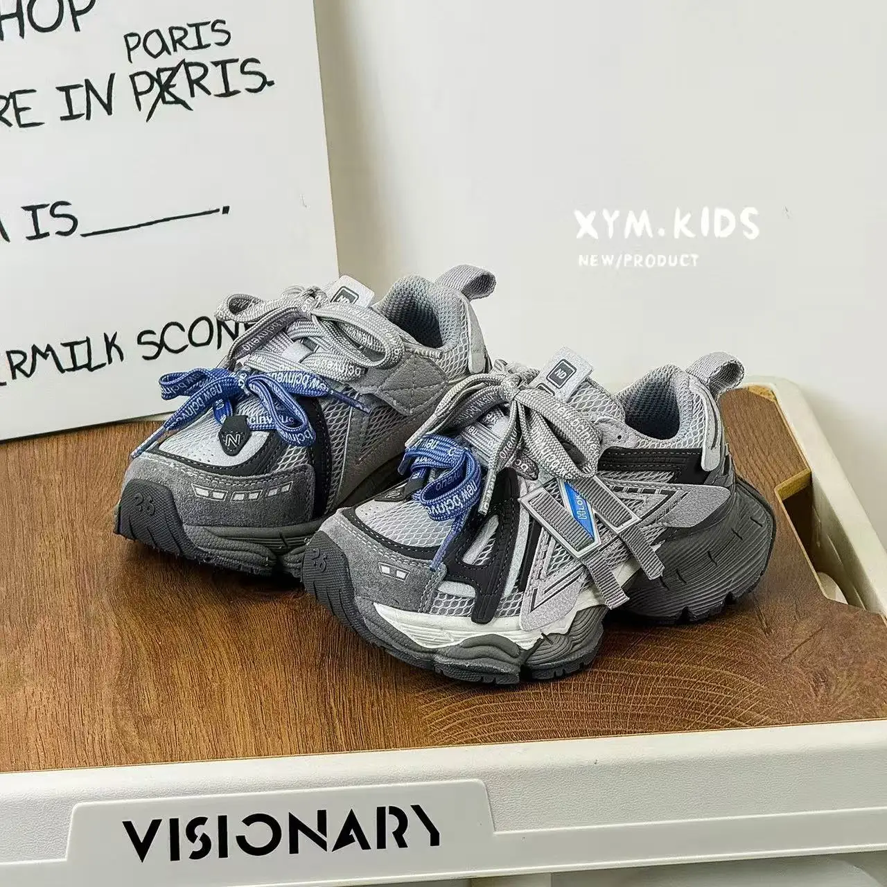2026 Spring New Children's Fashion Trend Boys Breathable Mesh Sneakers Girls Non-slip Breathable Versatile Fashion Casual Shoes