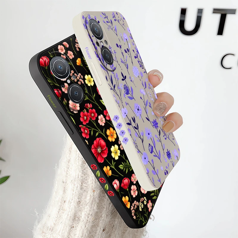 Flower Print Case For Huawei Y9 Prime Y7 Pro 2019 Y7A Y9S Nova 6 9 SE 8i 5T 3i P20 P30 P40 Lite E P Smart Z Plus Silicone covers - view 4