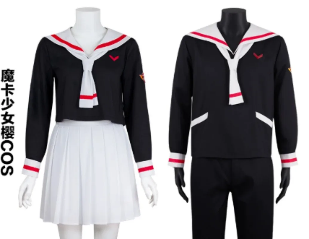 

Iminfit Sakura Schuluniformen, japanische Anime-Kostüme, Halloween-Karten, Captor Sakura Rollenspielkostüme, Herren A Cosplay