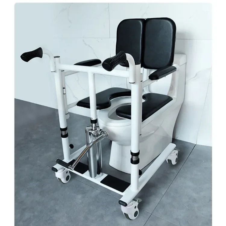 Multifunctional Hydraulic Lift Patient Transfer Chair Medical Commode Handicapped Invalid Bathroom Safety Equipment Including