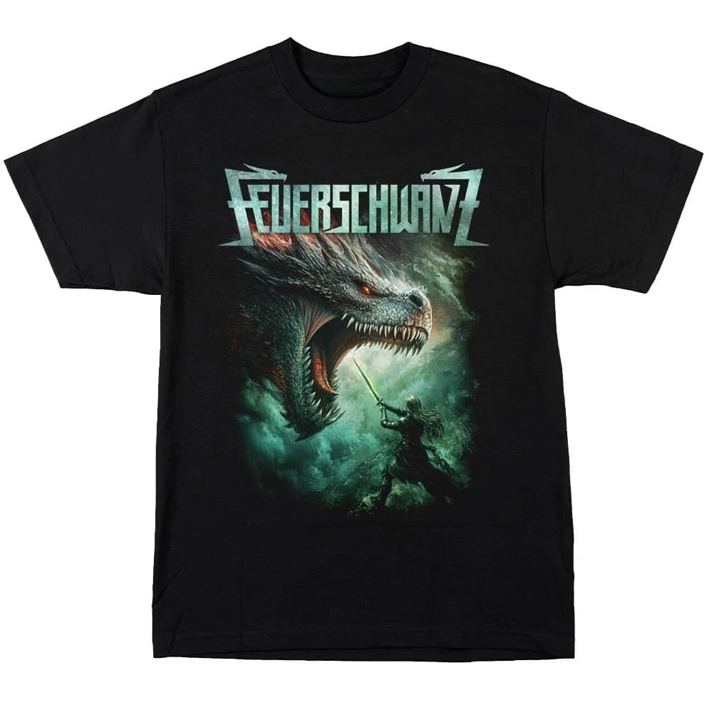

Feuerschwanz Knightclub T-Shirt Men's and Women's Short Sleeve Brand T-shirt Summer Sports Tops Vintage Hip Hop Men Clothing