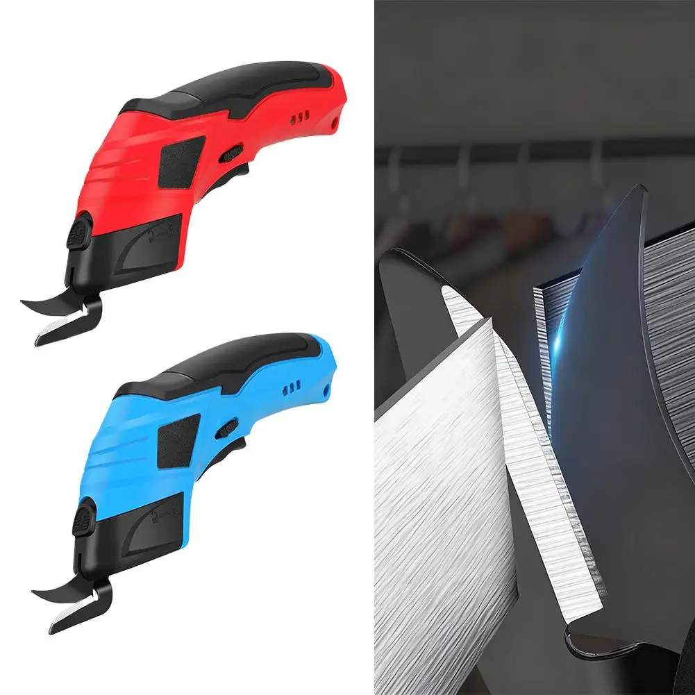 Portable Power Scissors Cordless - Effortless Electric Cutter for Heavy-Duty Fabric, Carpets and Leather