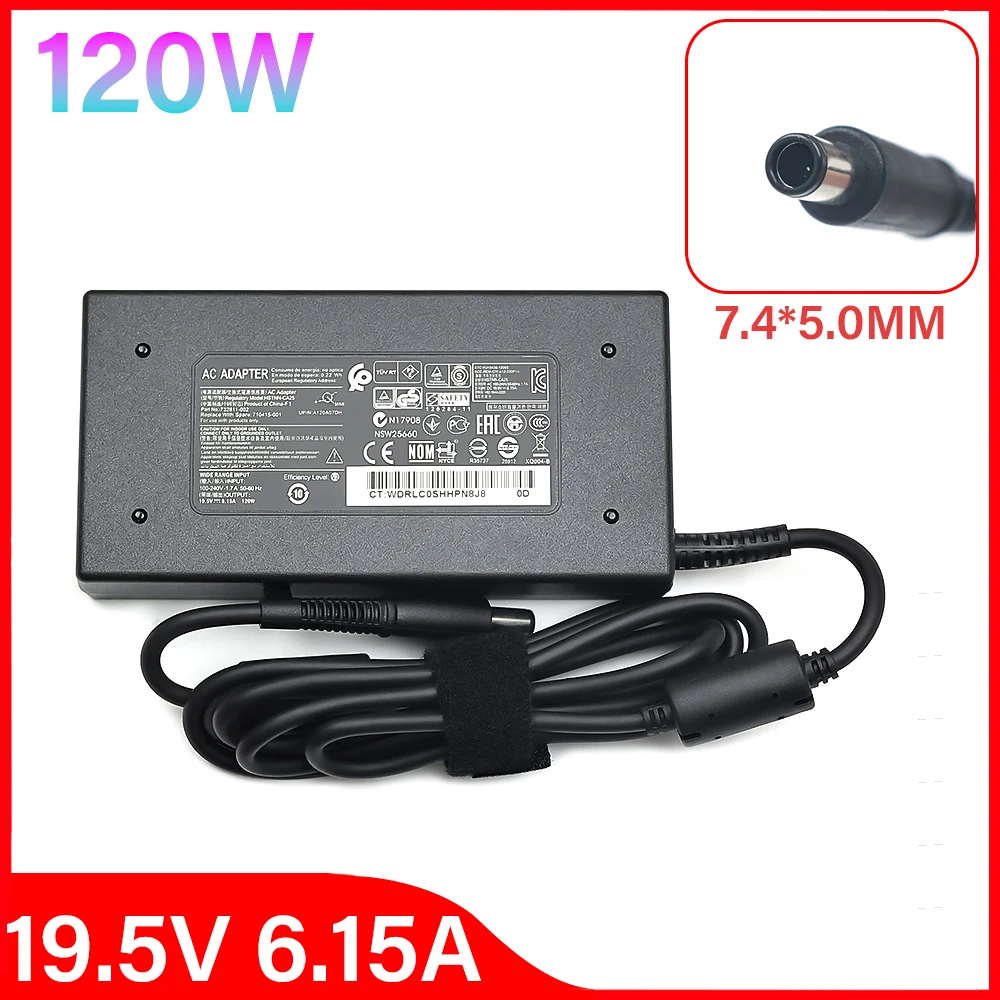 120W Power Supply For HP EliteDesk Aio Charger L56786-003 L57117-001 Tpn-da19 19.5V 6.15A Ac Adapter