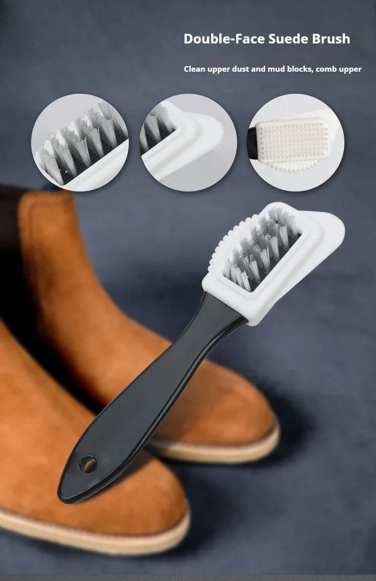 Nubuk Schuhe Schuhbürste Wildleder Schuhe Messingdraht Schuhbürste Schneestiefel Schuhreiniger Schuhzubehör 1/2/3 Stück – Detail 7