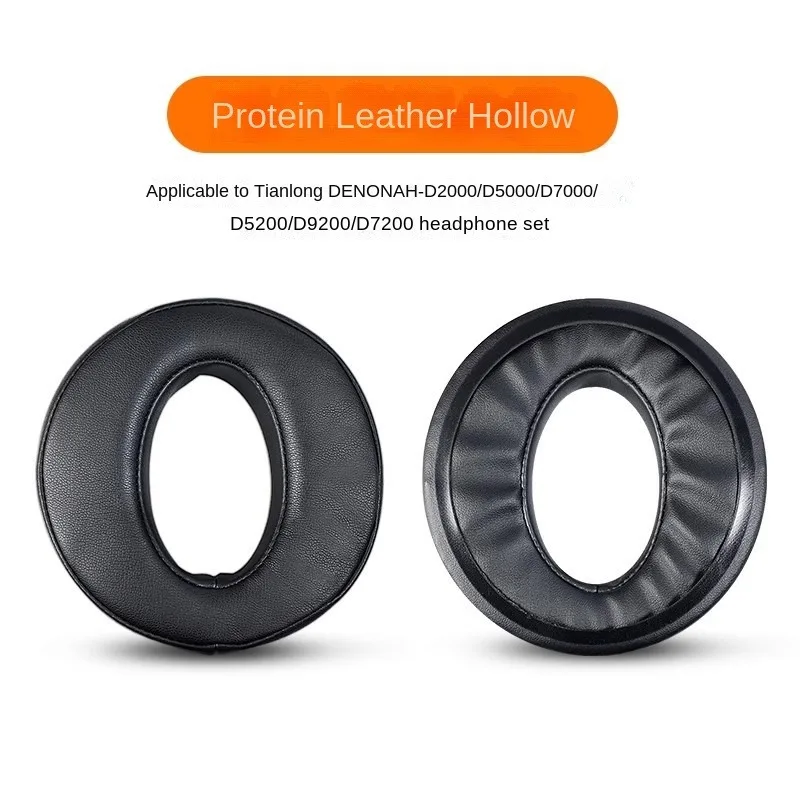 Almofadas de pele de carneiro para fones de ouvido DENON AH D2000 D5000 D5200 D7000 D7200 D9200