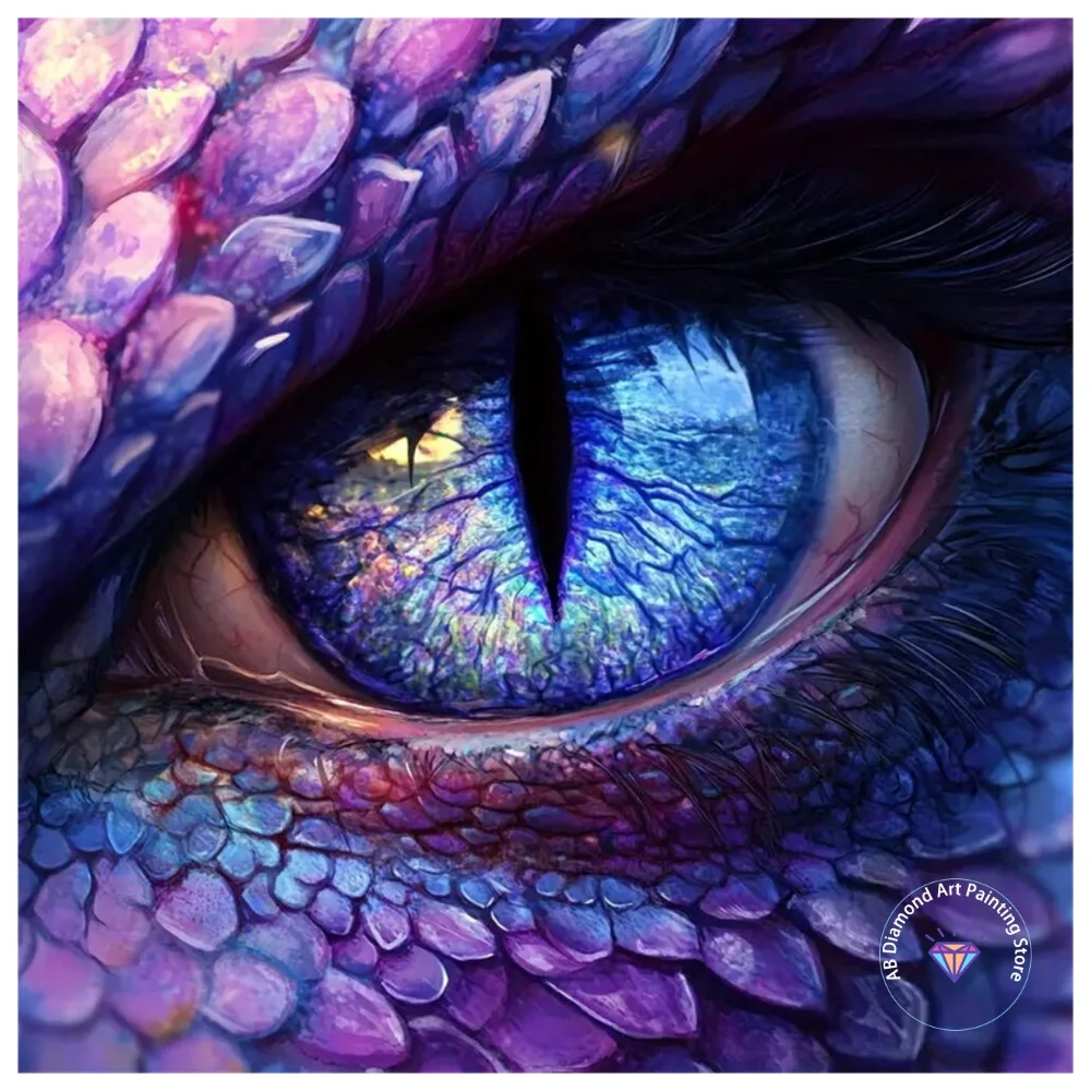 

Eye Portrait AB Diamond Painting Kit Square Round Diamond 5D DIY Wolf Mosaic Handmade Art Adult Exquisite Gift Crafts Home Decor