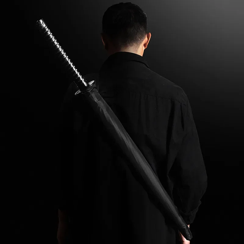 Japanese Samurai Umbrella, Long Handle Straight Rod, Rainproof Automatic Golf Umbrella for Wholesale