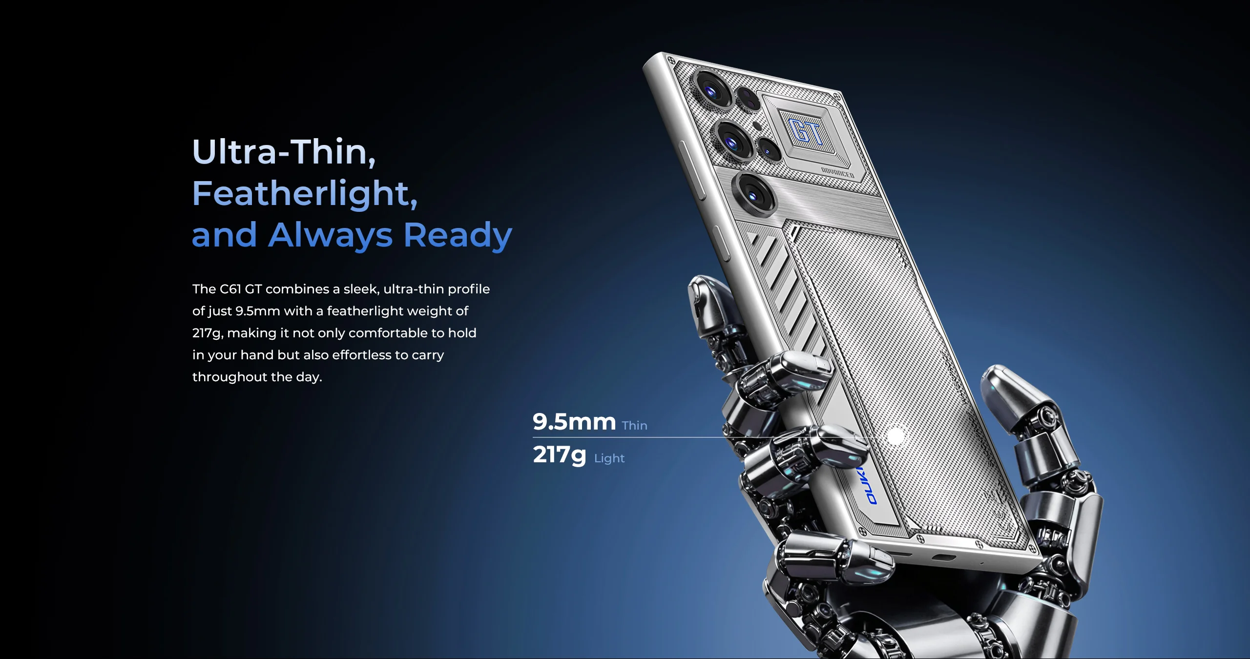 2026 NEW OUKITEL C61 GT 6.88" HD+ Smartphone, 16GB(4+12)+128GB, Android 15 Cell Phone for Samsung, 90Hz, 5150mAh Battery