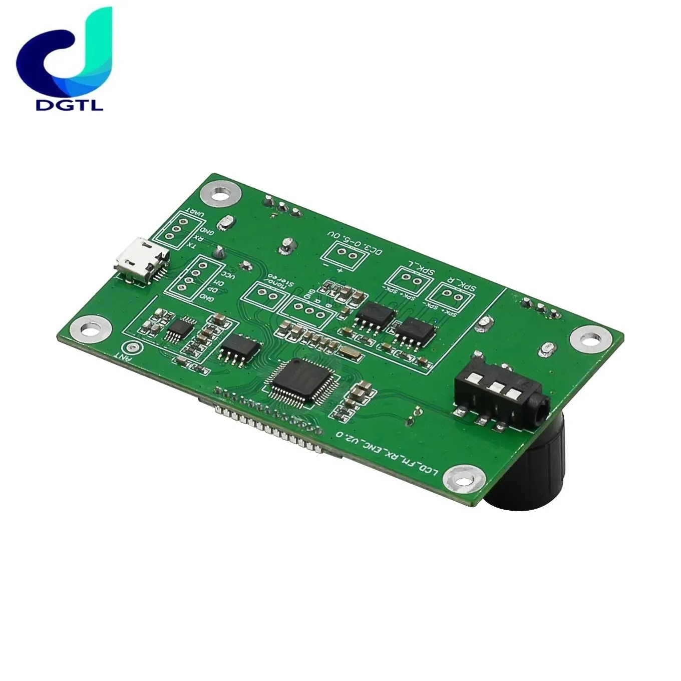 DSP PLL Digital Stereo FM Radio Receiver Module Board 87-108MHz With Serial Control Frequency Range 50Hz-18KHz Controller