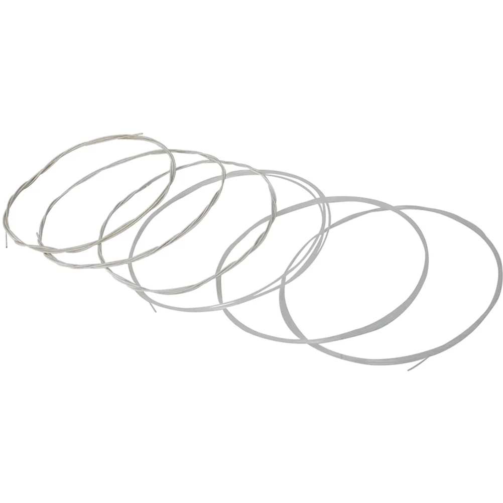 

6 Pcs Classical Guitar Strings Metal Acoustic Guitar Accessories Simple Installation Folk Bass Musical Instrument Components