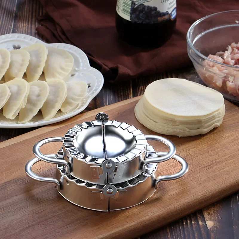 صانع زلابية أدوات القالب Jiaozi صديقة للبيئة المعجنات الفولاذ المقاوم للصدأ أدوات المطبخ قاطع العجائن لأدوات صنع المطبخ 7/9 سنتيمتر