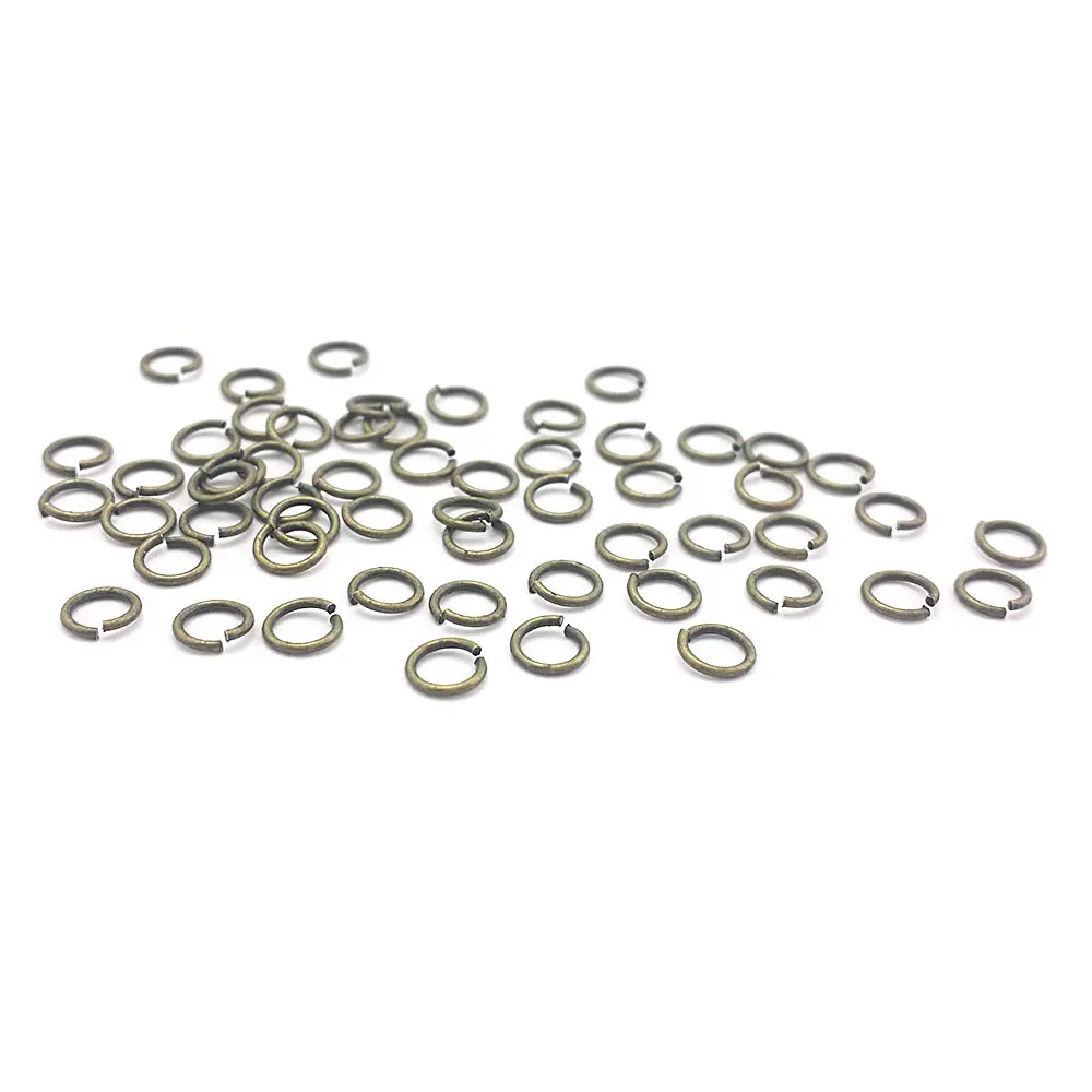 3MM 3.2MM 4MM 5MM 6MM 7MM 8MM Brass Connect Jump Rings Split Rings Diy Jewelry Making Supplies Necklace Earrings Accessories