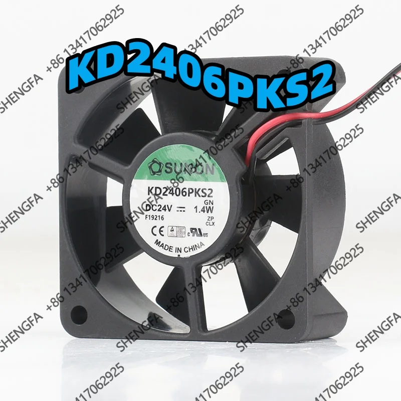 

KD2406PKS2 A brand-new original built-in 6020 60X60X20MM DC24V 1.4W 6-centimeter variable frequency fan