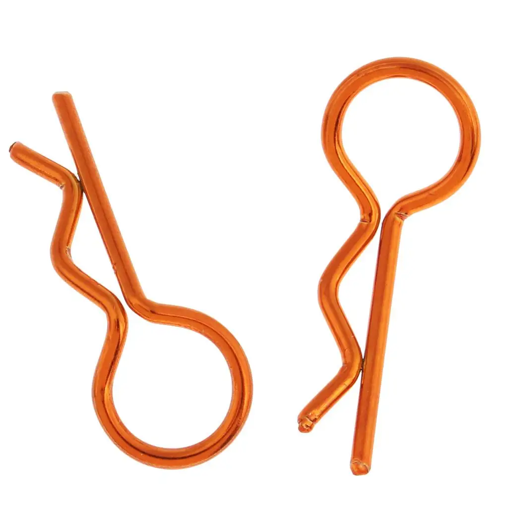 

RC Car Shell R Clips Metal Body Clip Set RC Car Parts R Pin for 1/10 1/12 1/16 RC Crawler