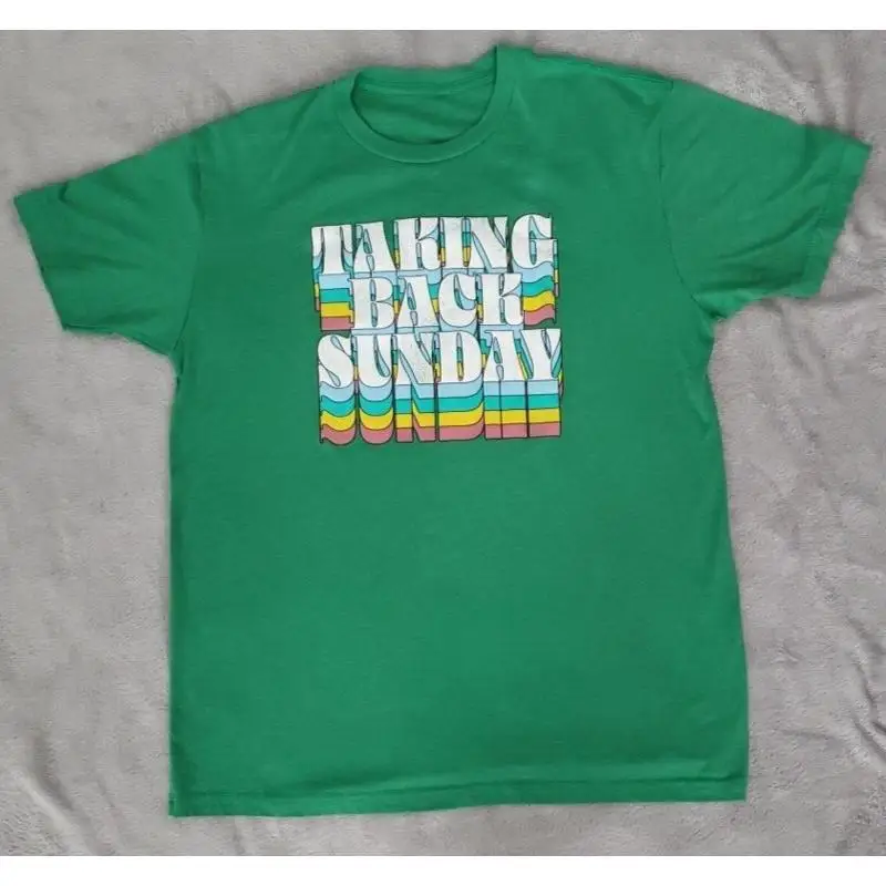 

Зеленая мужская футболка Take Back Sunday Summer Tour 2022, мужская