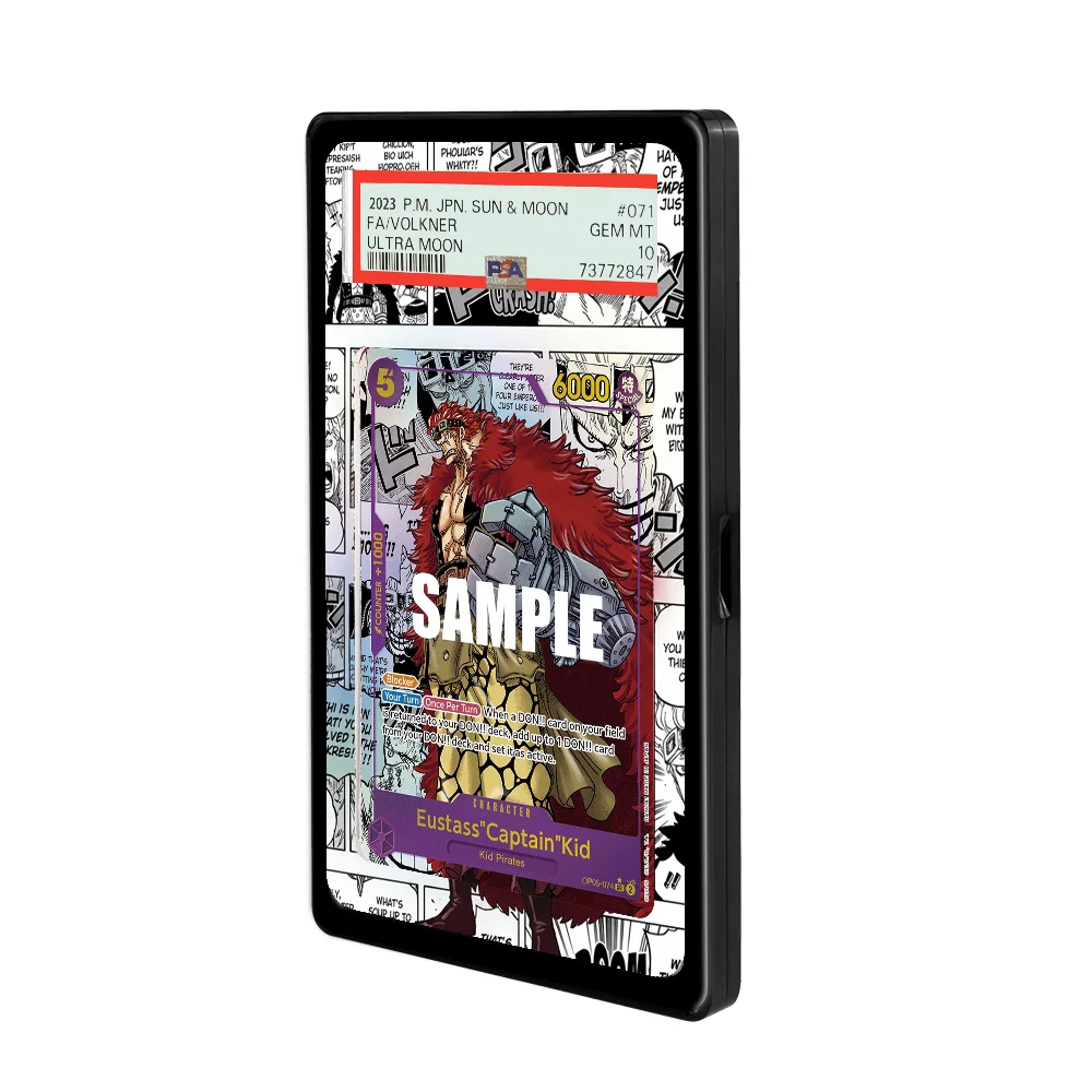 Expositor de Cartas Coleccionables ONE PIECE OPTG OP-05 Eustass Kid Personalizado, con Caja Protectora Antipolvo, Ideal para Regalo