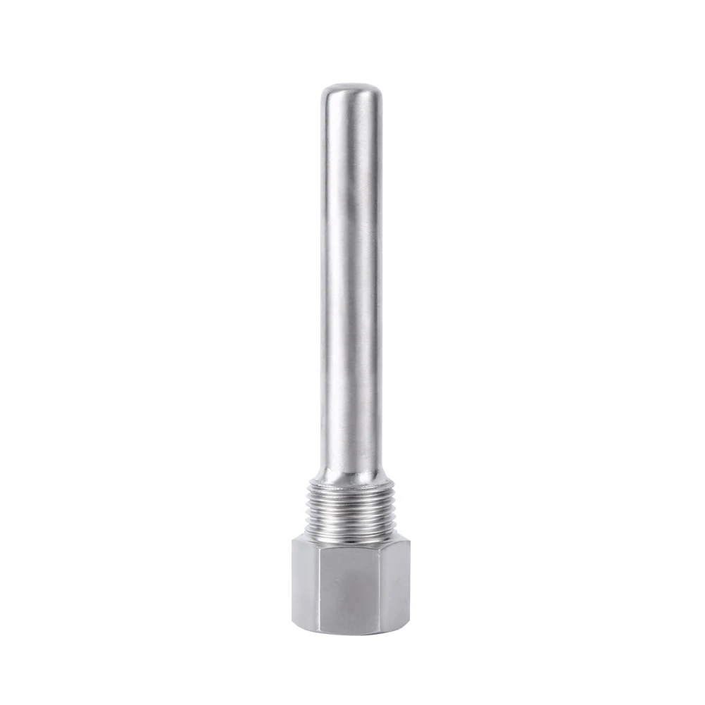 Roestvrijstalen thermowell Roestvrijstalen thermowell 1/2"NPT-schroefdraad voor temperatuursensoren Thermowell voor brouwen Thermowell