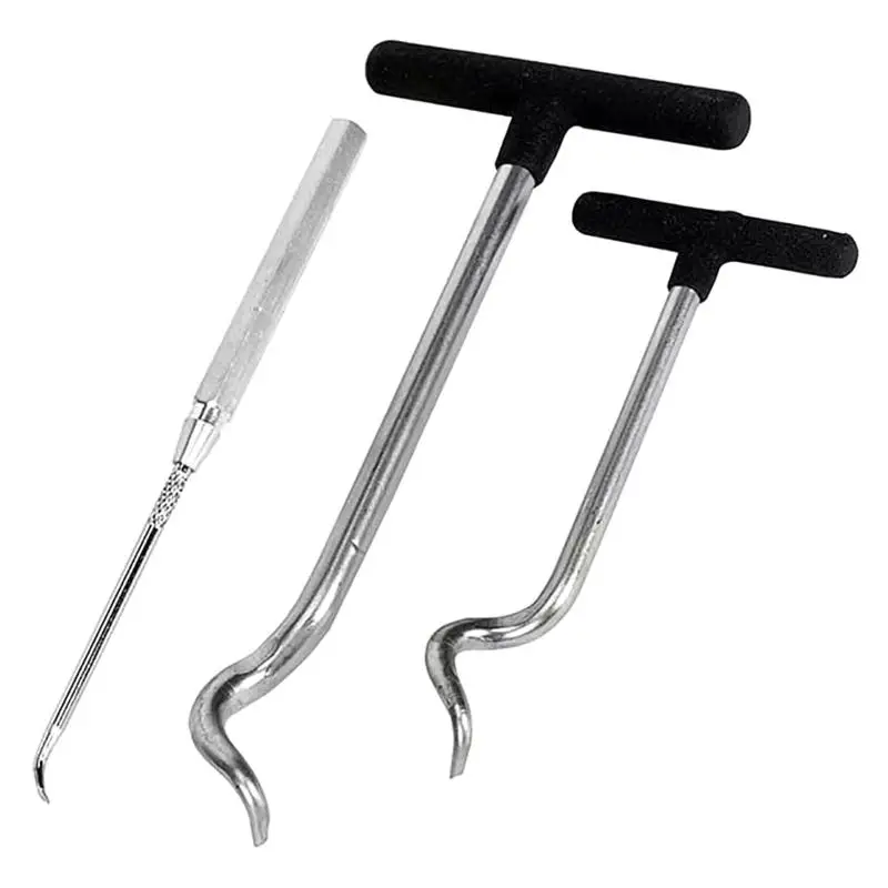 

Oil Seal Removal Tool Heavy Duty Disassembly Puller Seal Remover 3X Automotive O Rings Removal Hooks Picks Hand Tools 1Set
