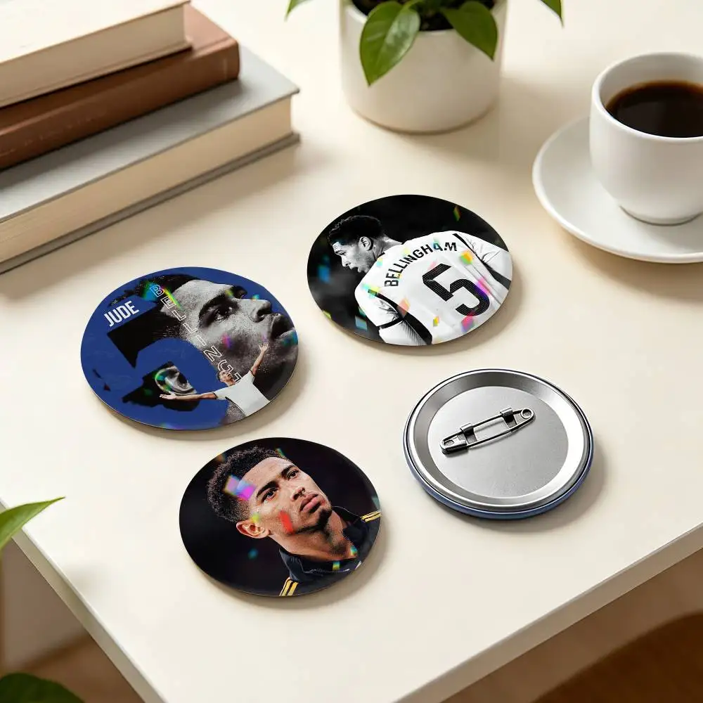 J-Jude Bellingham Football STAR 25mm 32mm 44mm 58mm 75mm Brooches Badges Pins for Accessories Gift
