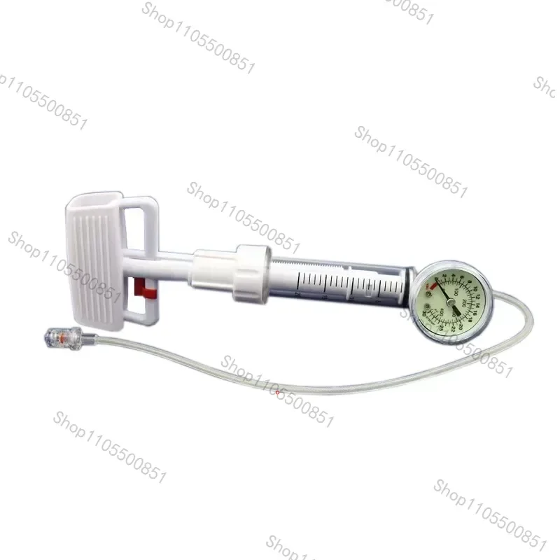 Disposable balloon dilation pressure pump for balloon dilation catheter pump in PTCA