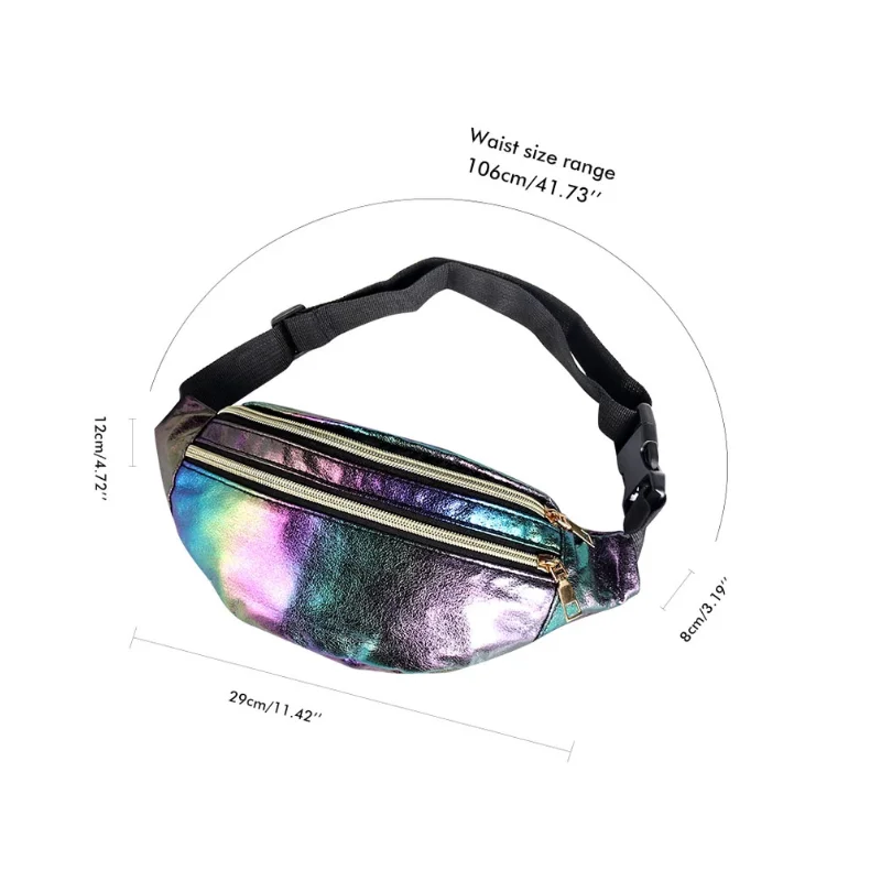 

Women Girls Fashion Casual Waterproof Crossbody Shoulder Waist Fanny Pack Belt Pouch Hip Bum Bag Travel Sport Small Purse