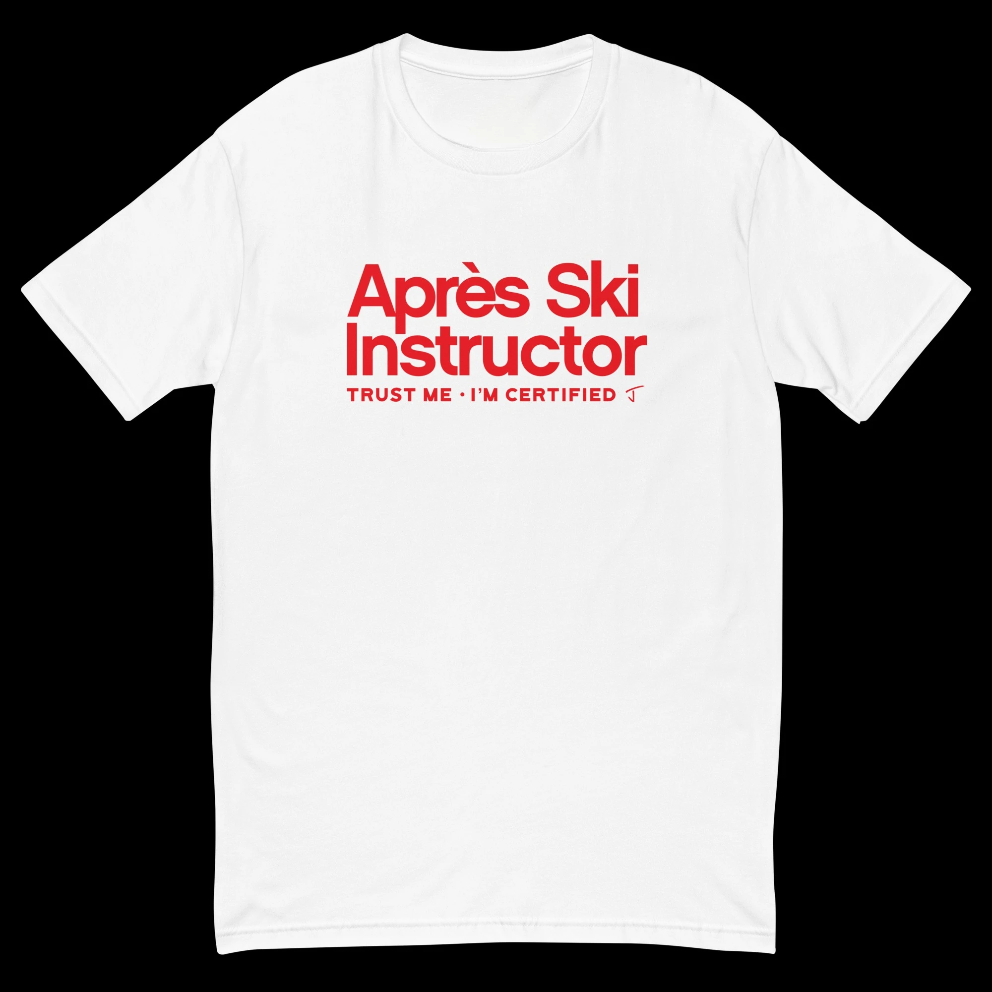 T-shirt graphique en coton pour instructeur de ski, unisexe, manches courtes, été, marque de mode, luxe, décontracté, vintage