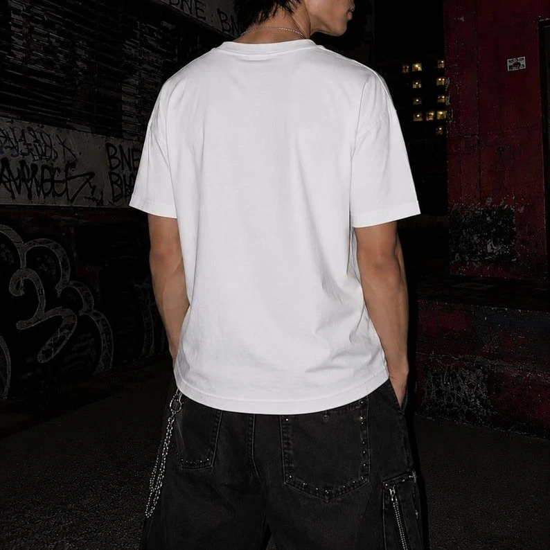Y2K Grunge Style High Street T-shirt Print Oversized T Shirt Harajuku Round Neck Cotton Tops 2026 Summer Men Women Tee Tops