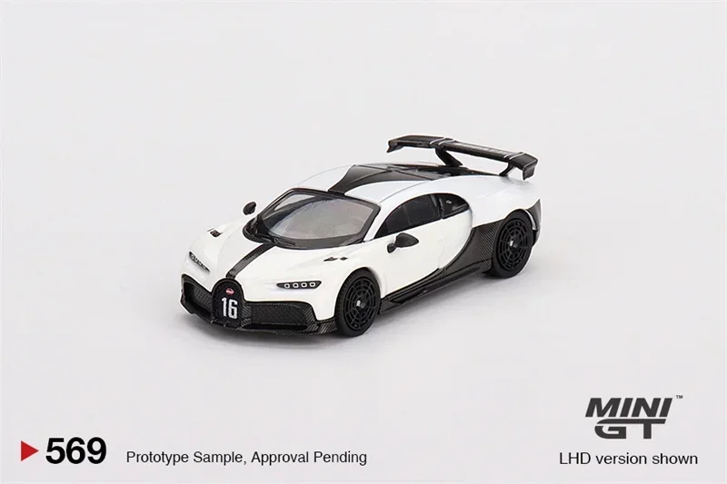 

MINI GT 1:64 Bugatti Chiron Pur Sport Белая литая модель автомобиля